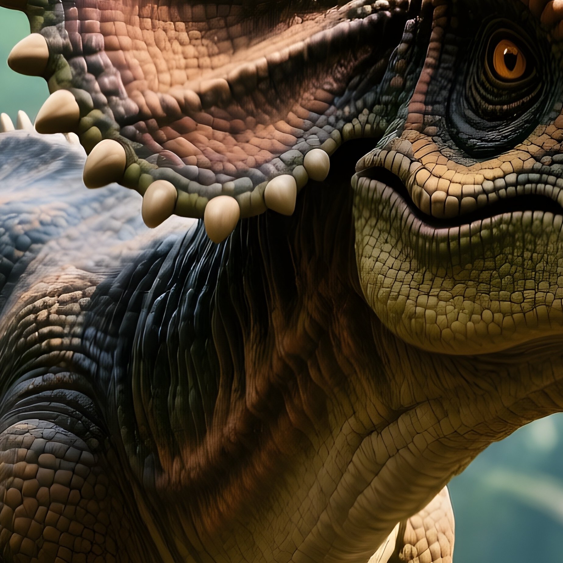 A Dinosaurs Pachycephalosaurus In A Prehistoric Scene - Full Resolution Quality Preview