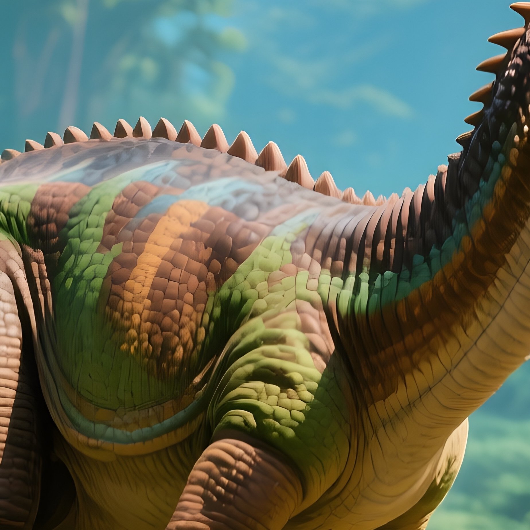 A Dinosaurs World With Kentrosaurus - Full Resolution Quality Preview