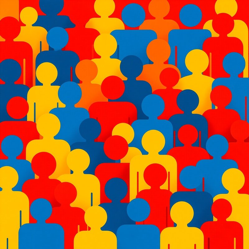 A Diverse Group Of Abstract Human Figures Diversity Community