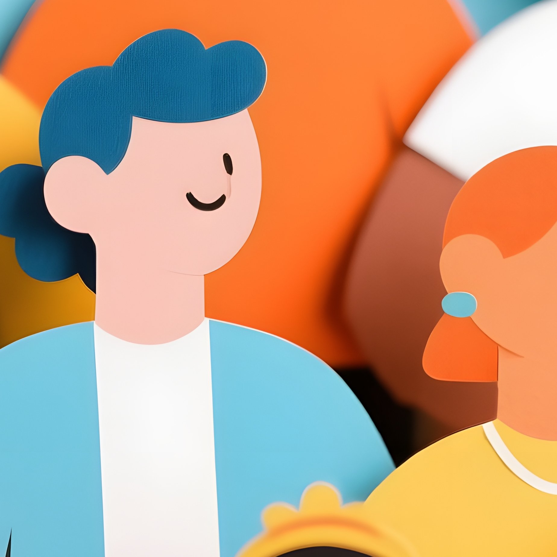 A Diverse Group Of Paper Cutout Figures Diversity Community - Full Resolution Quality Preview