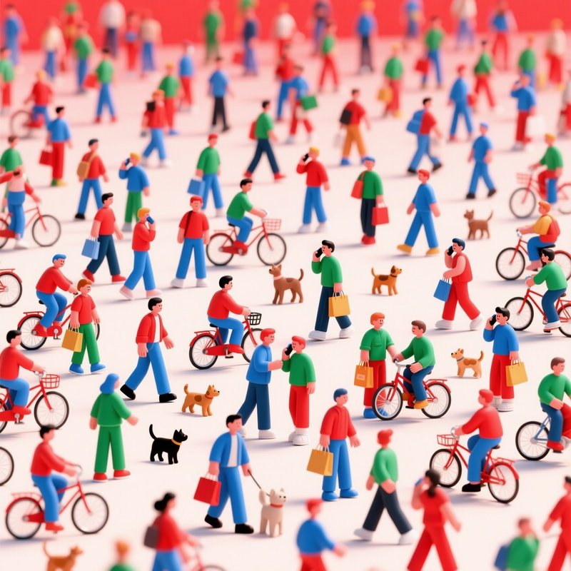 A Diverse Group Of People In Various Activities People Activities