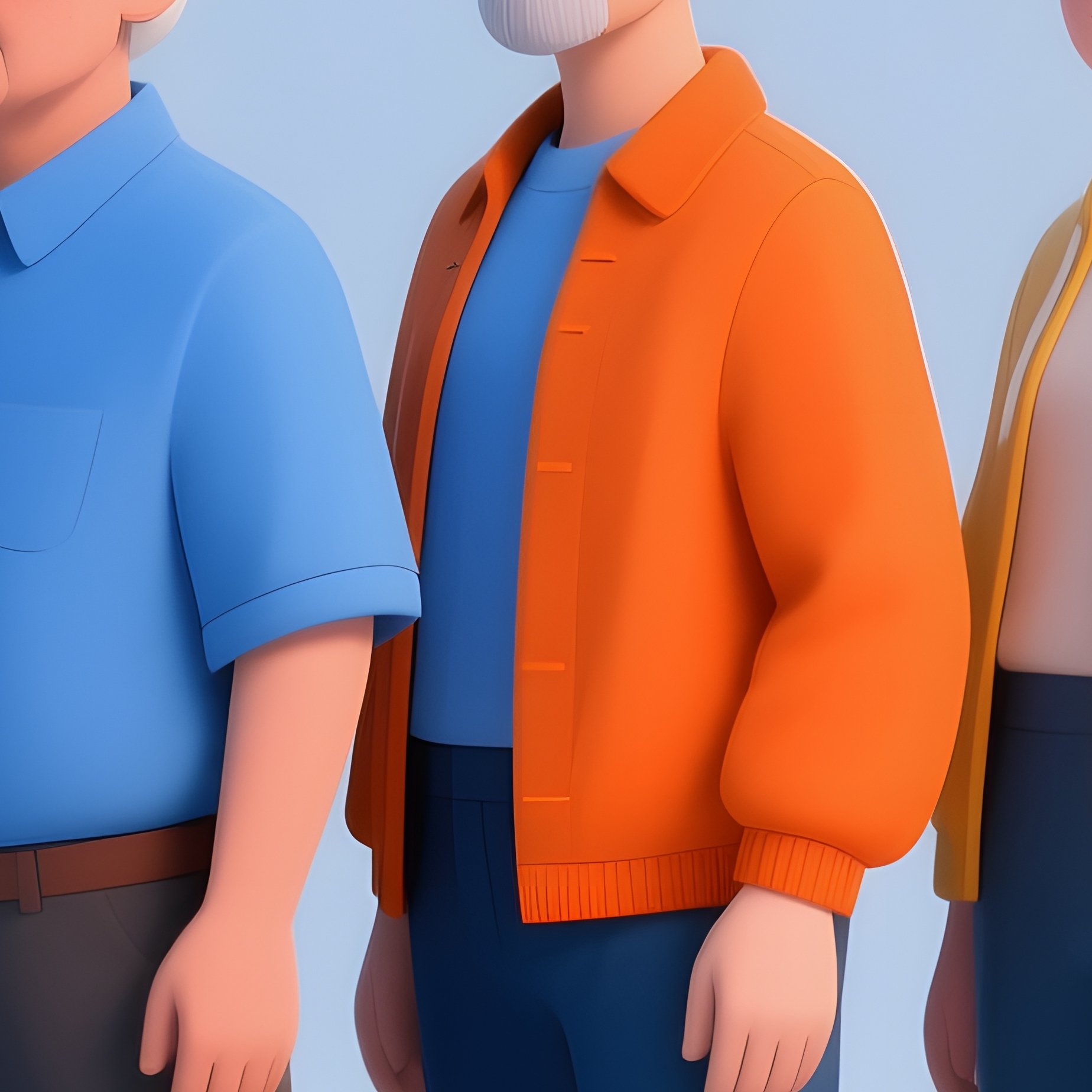 A Diverse Group Of People Standing In A Row Diversity Community - Full Resolution Quality Preview