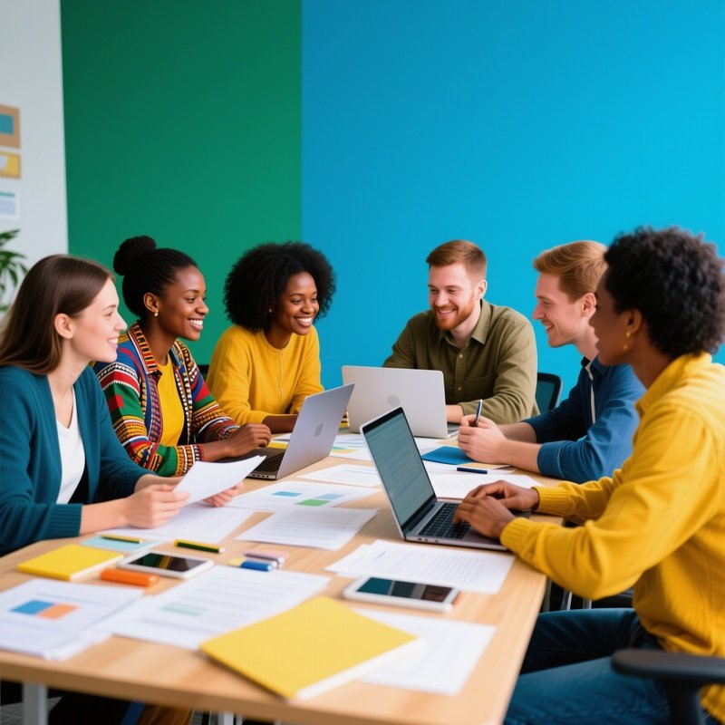 A Diverse Team Working Together
