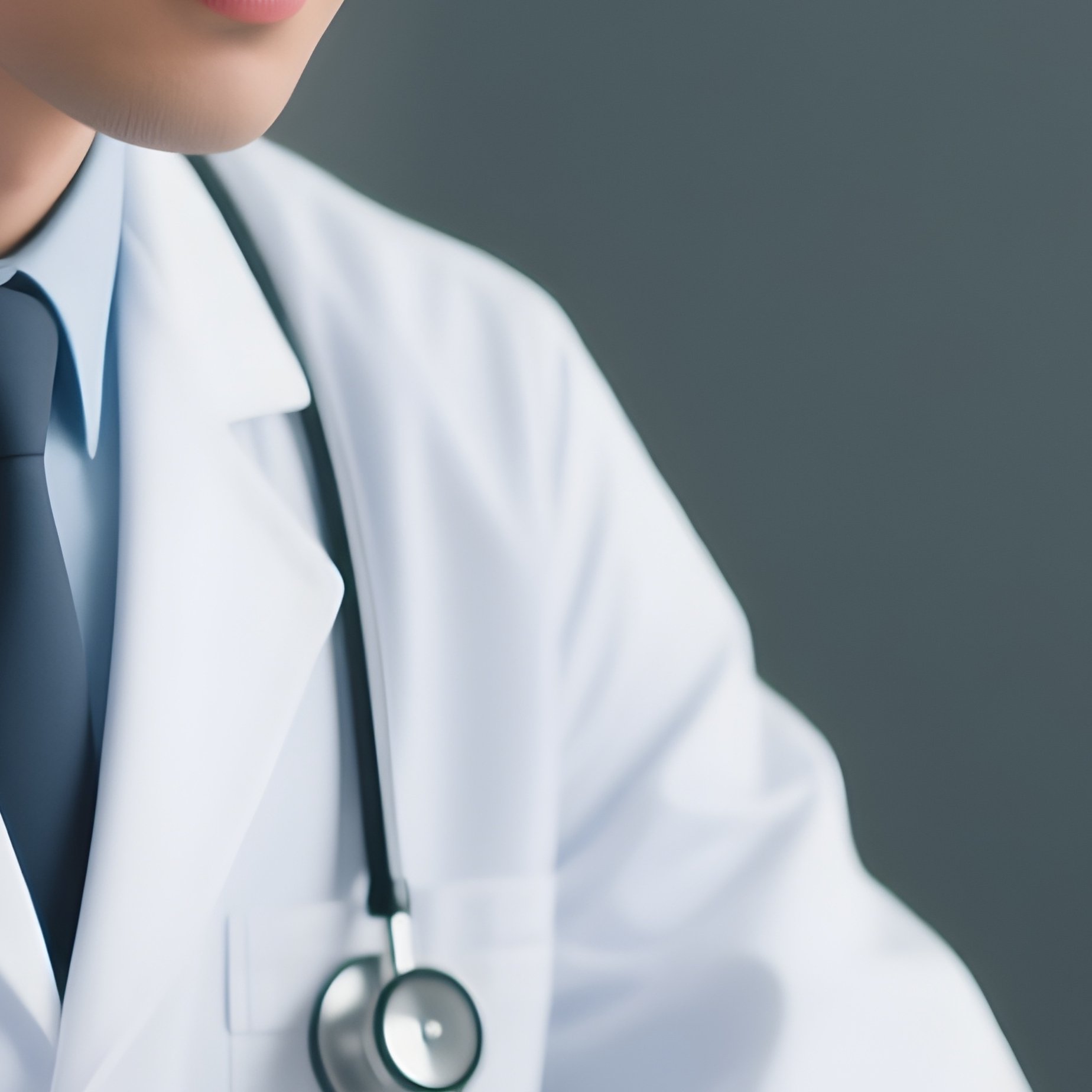 A Doctor Conducting A Telemedicine Call On A Laptop - Full Resolution Quality Preview