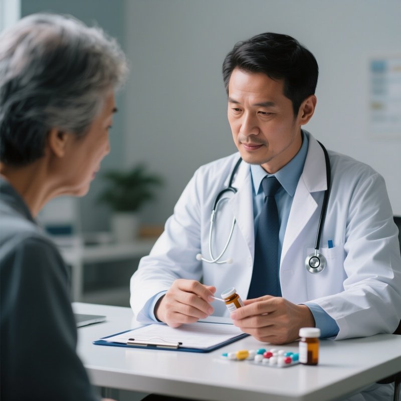 A Doctor Confirming Medication Instructions With The Patient