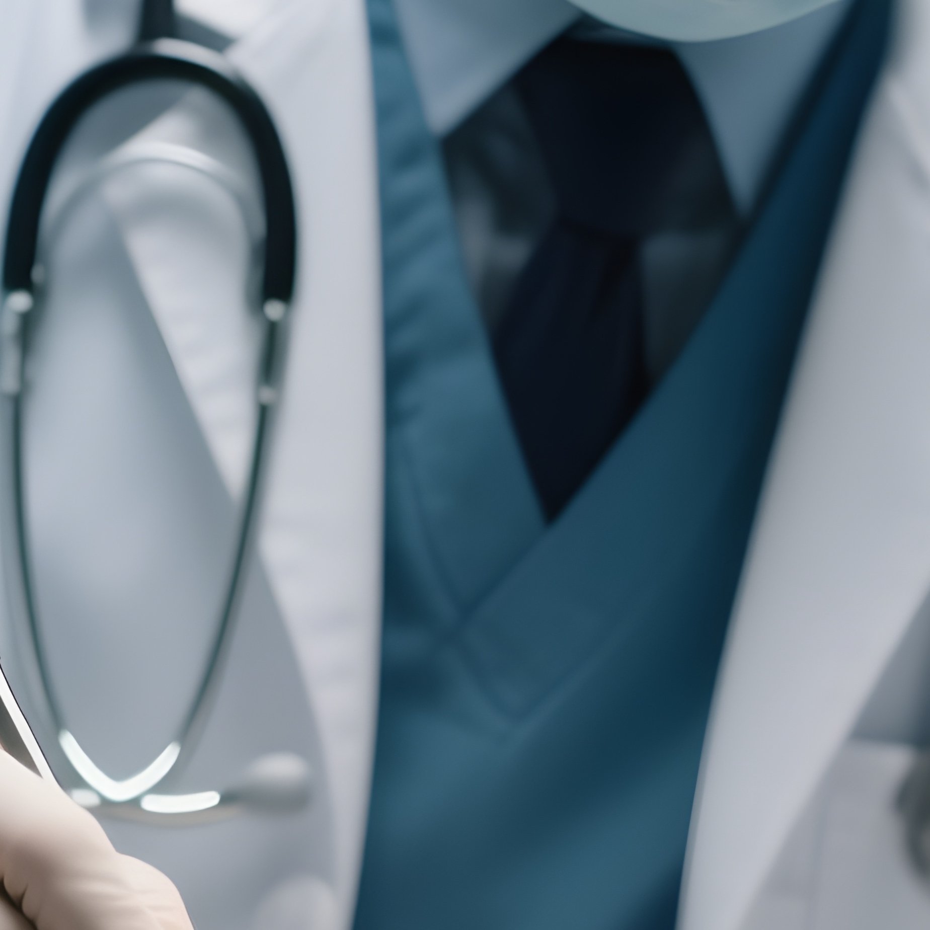 A Doctor Examining A Healing Surgical Incision - Full Resolution Quality Preview