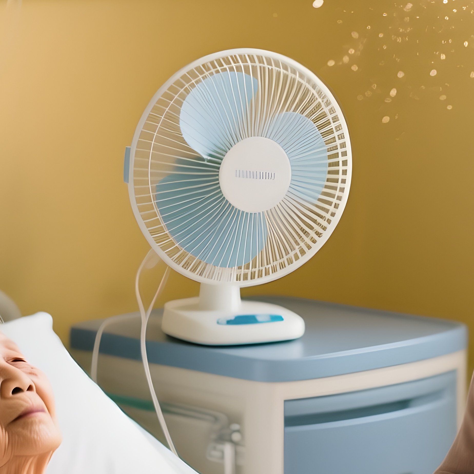 A Documentary Photograph Of A Elderly Patient In A Hospital Bed In India - Full Resolution Quality Preview