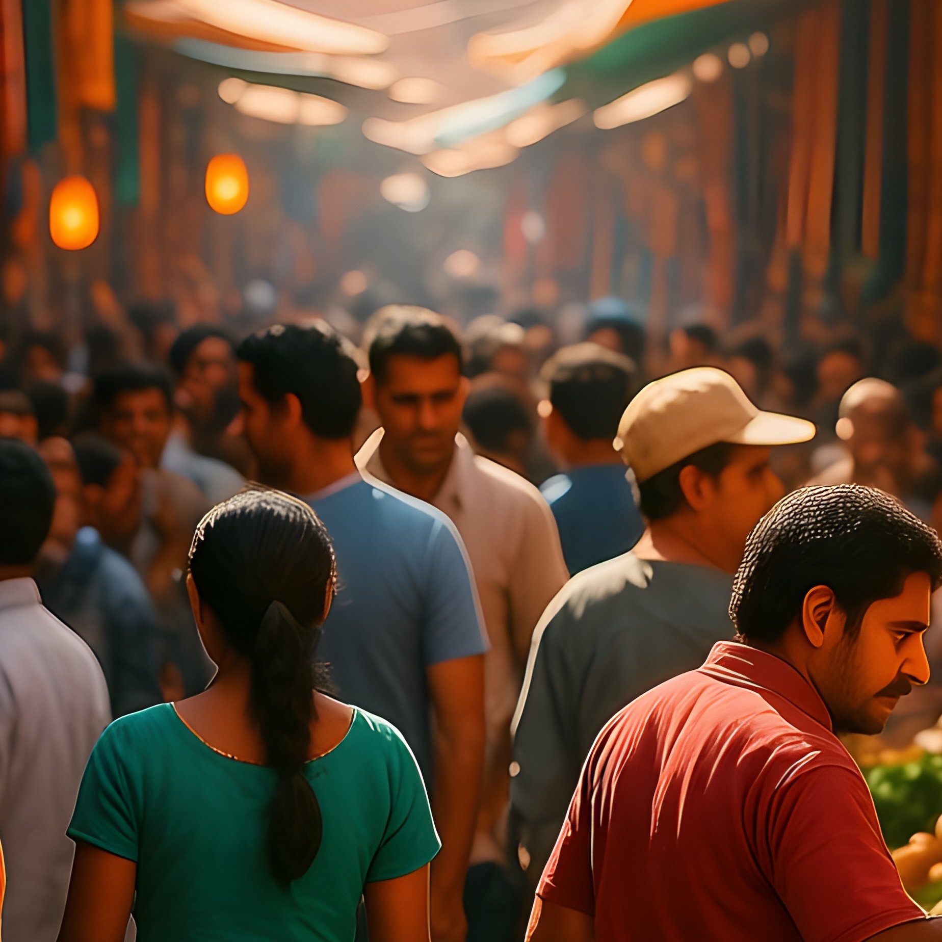 A Documentary Photograph Of A Street Market In Mexico City - Full Resolution Quality Preview