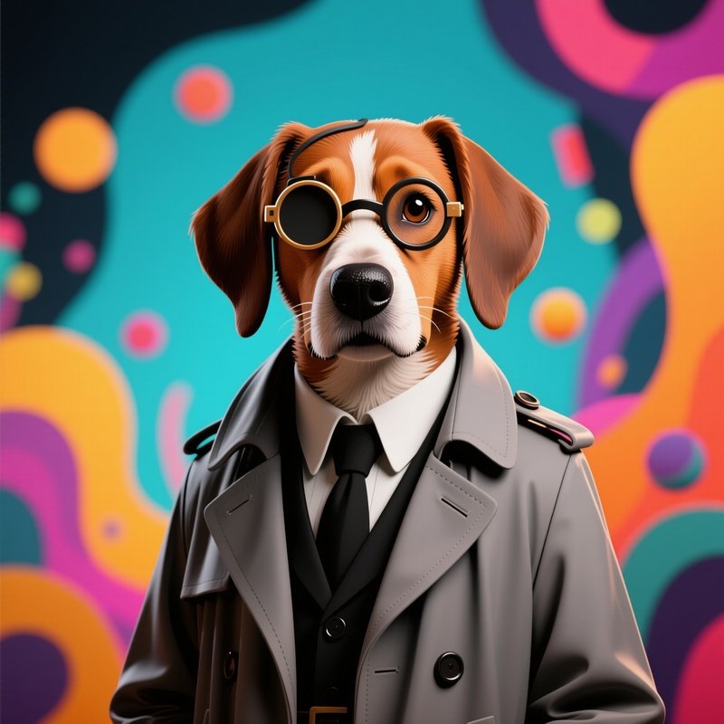 A Dog In A Crazy Scenario