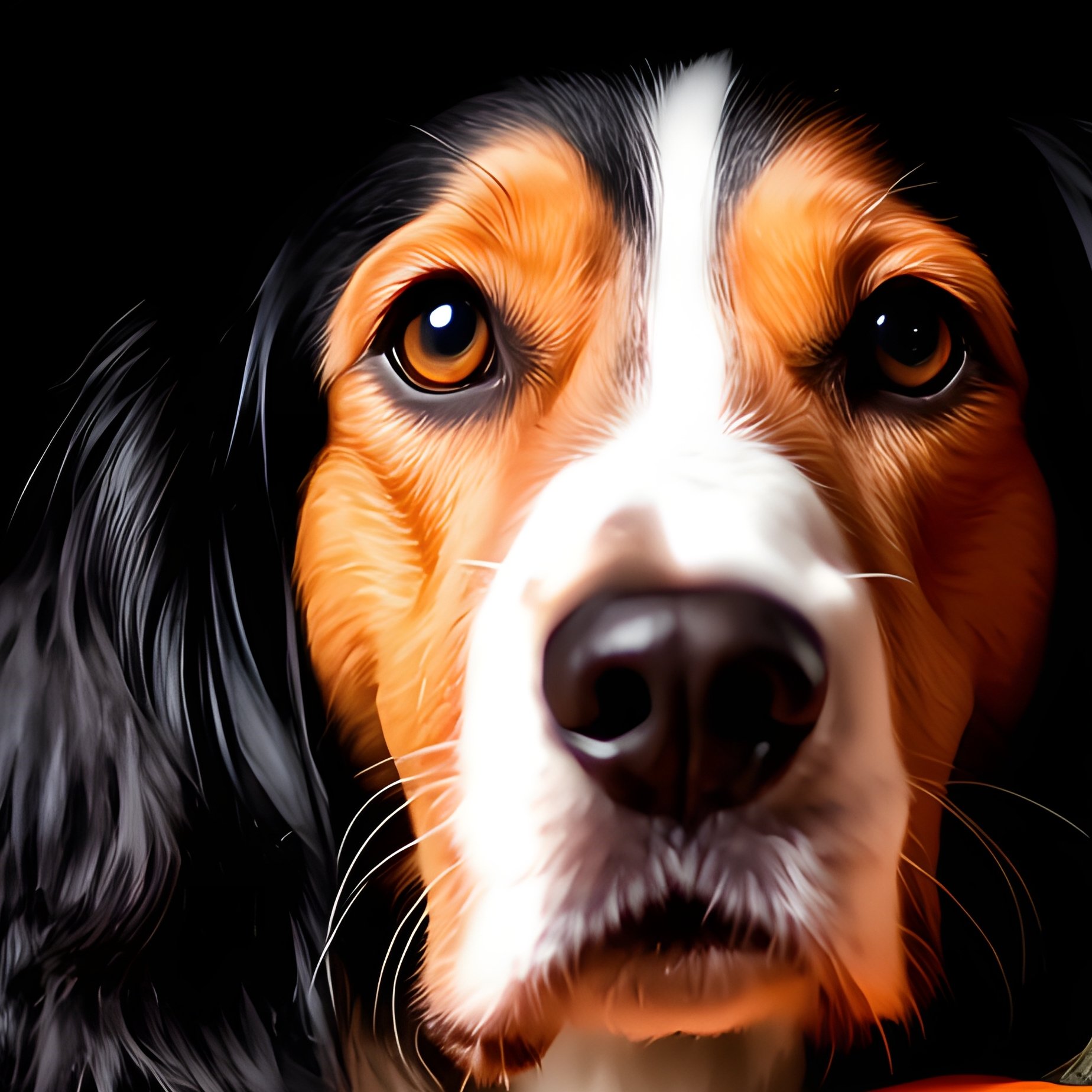 A Dog Wearing A Witch Hat Next To A Carved Pumpkin Halloween Dog - Full Resolution Quality Preview