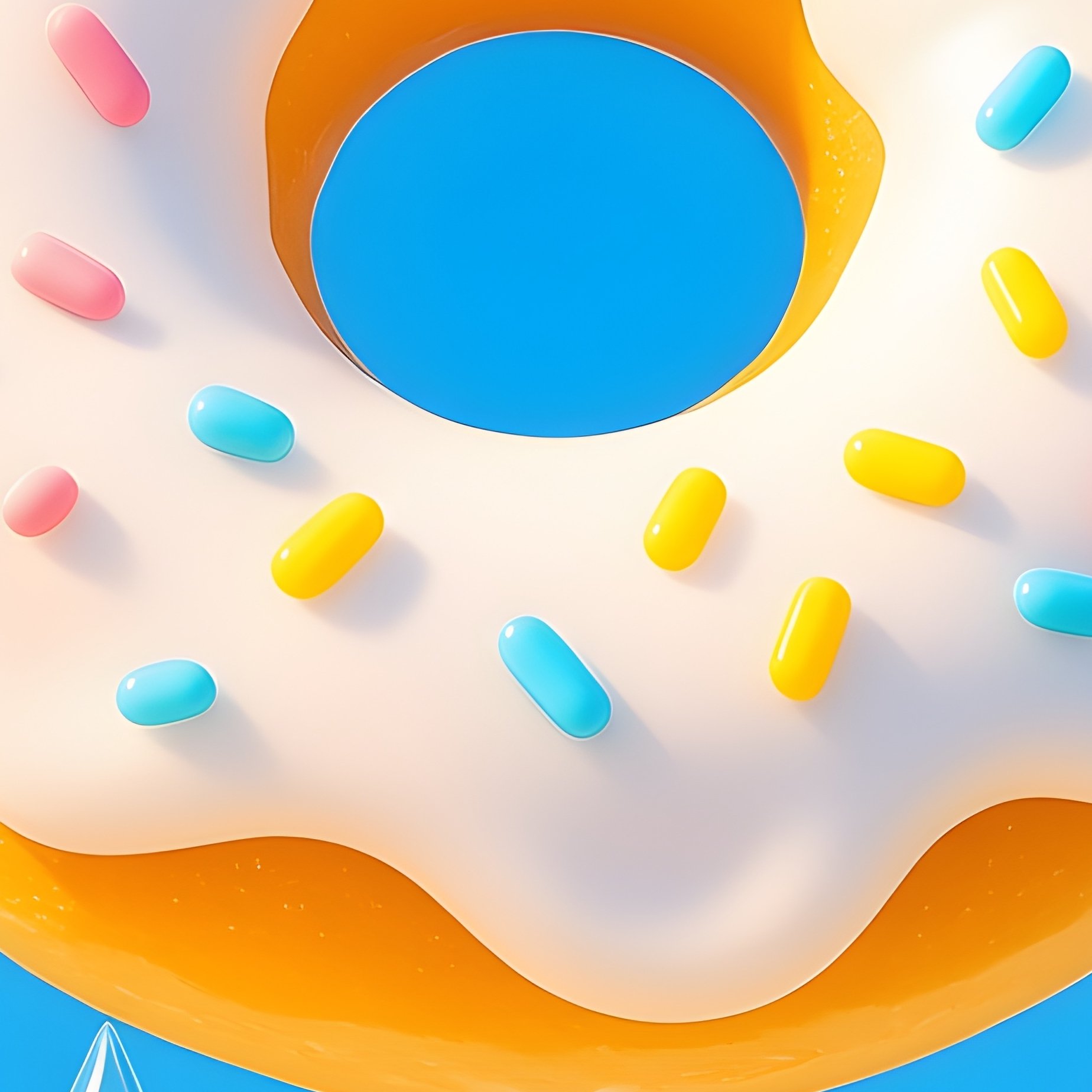 A Donut Shaped Cloud Raining Sprinkles Weather - Full Resolution Quality Preview