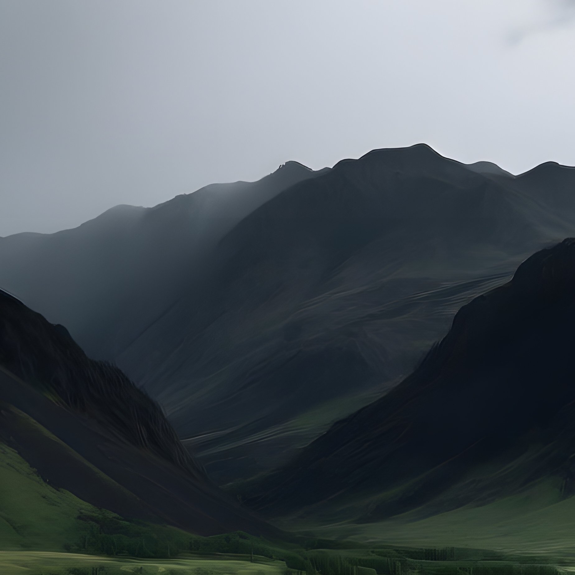 A Dramatic Landscape Featuring A Winding Road Leading Towards - Full Resolution Quality Preview