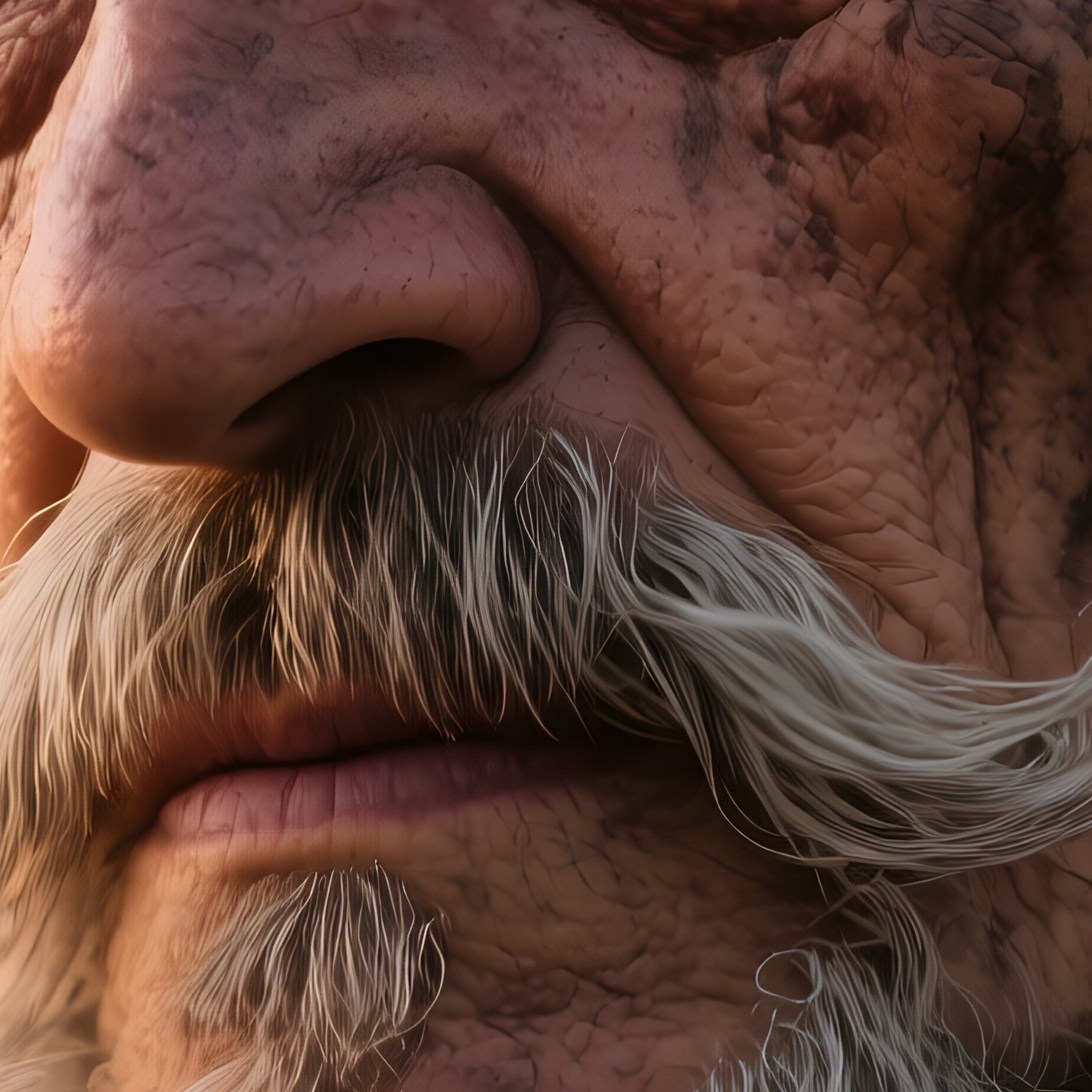 A Dramatic Portrait Of An Elderly Pirate With A Silver Beard, Weathered Skin, And A Gold Hoop - Full Resolution Quality Preview