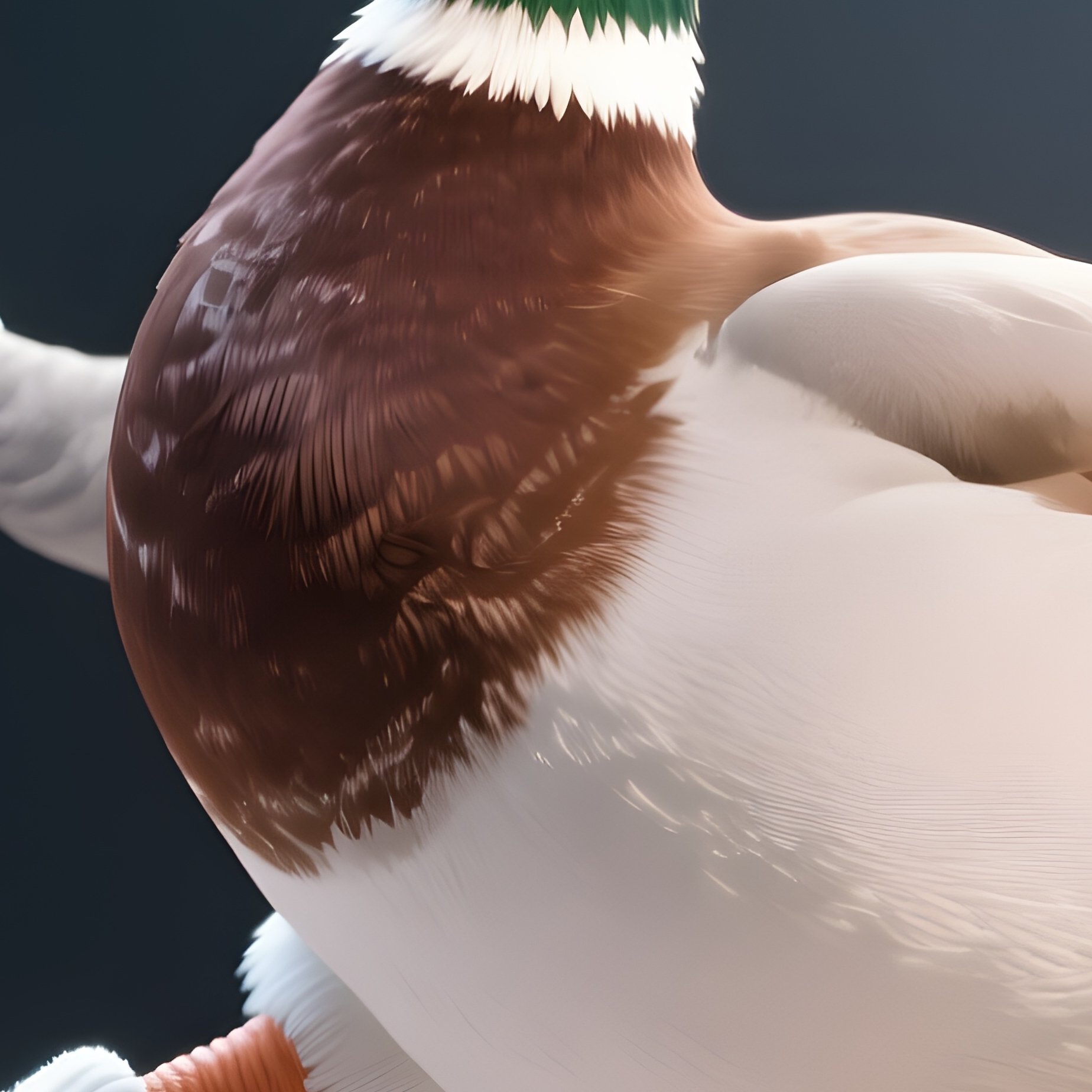 A Duck Wearing Socks And Moonwalking - Full Resolution Quality Preview