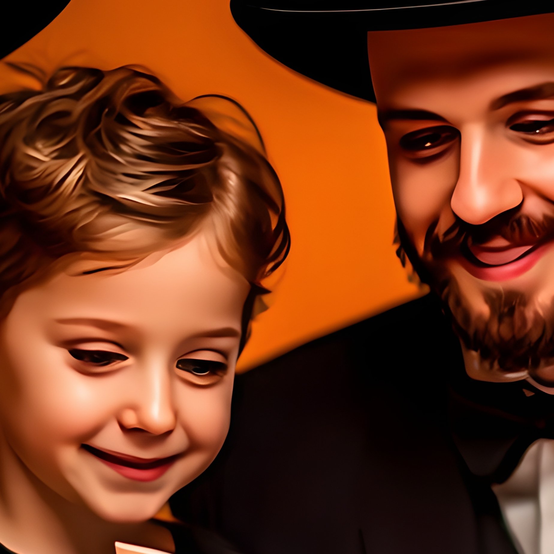 A Family Dressed In Halloween Costumes Reading A Book Together - Full Resolution Quality Preview