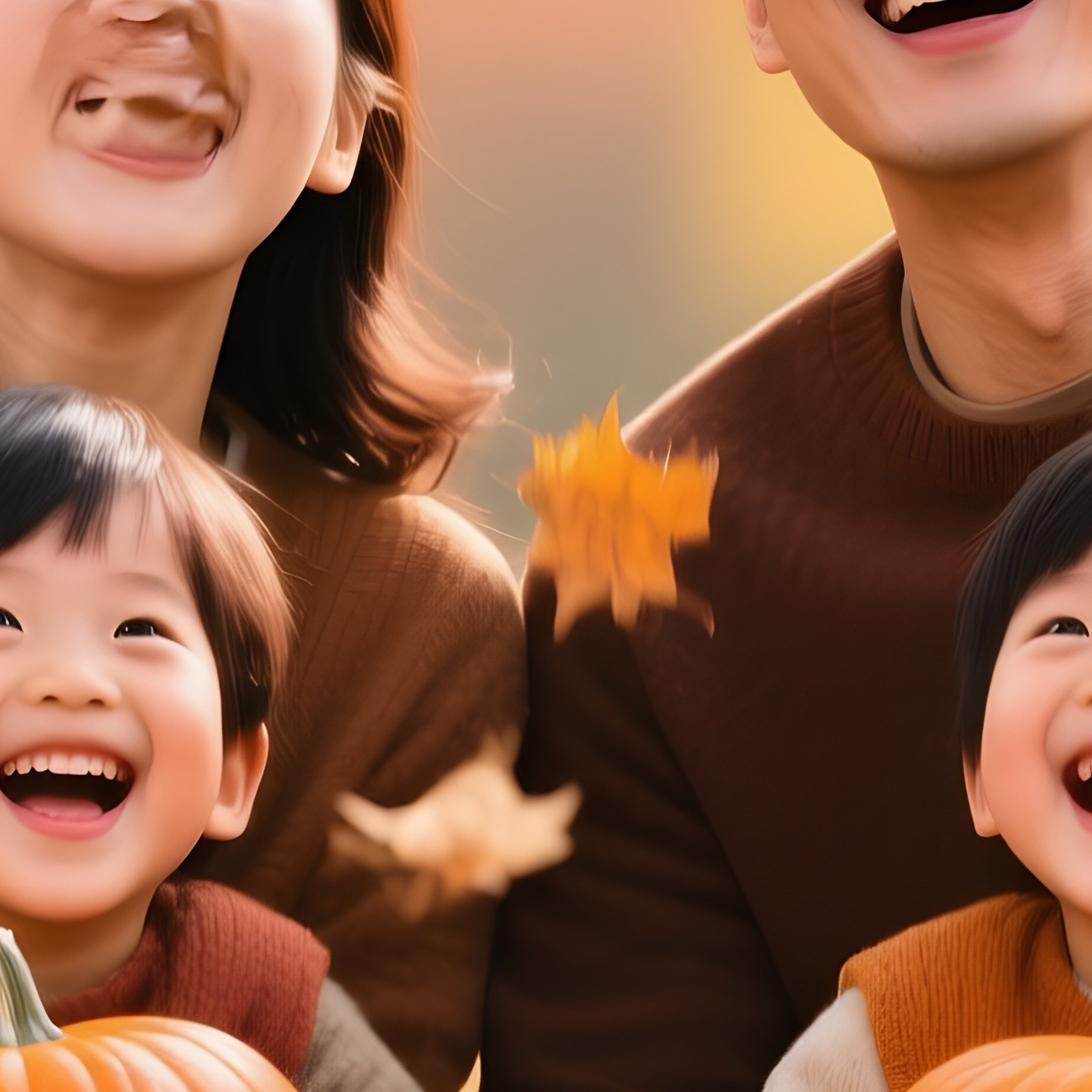 A Family Enjoying Autumn Activities Family Autumn - Full Resolution Quality Preview