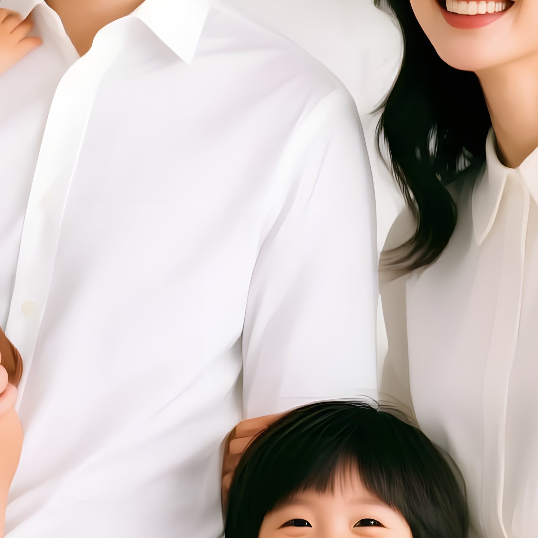 A Family Of Four Posing Together Family Photography - Full Resolution Quality Preview