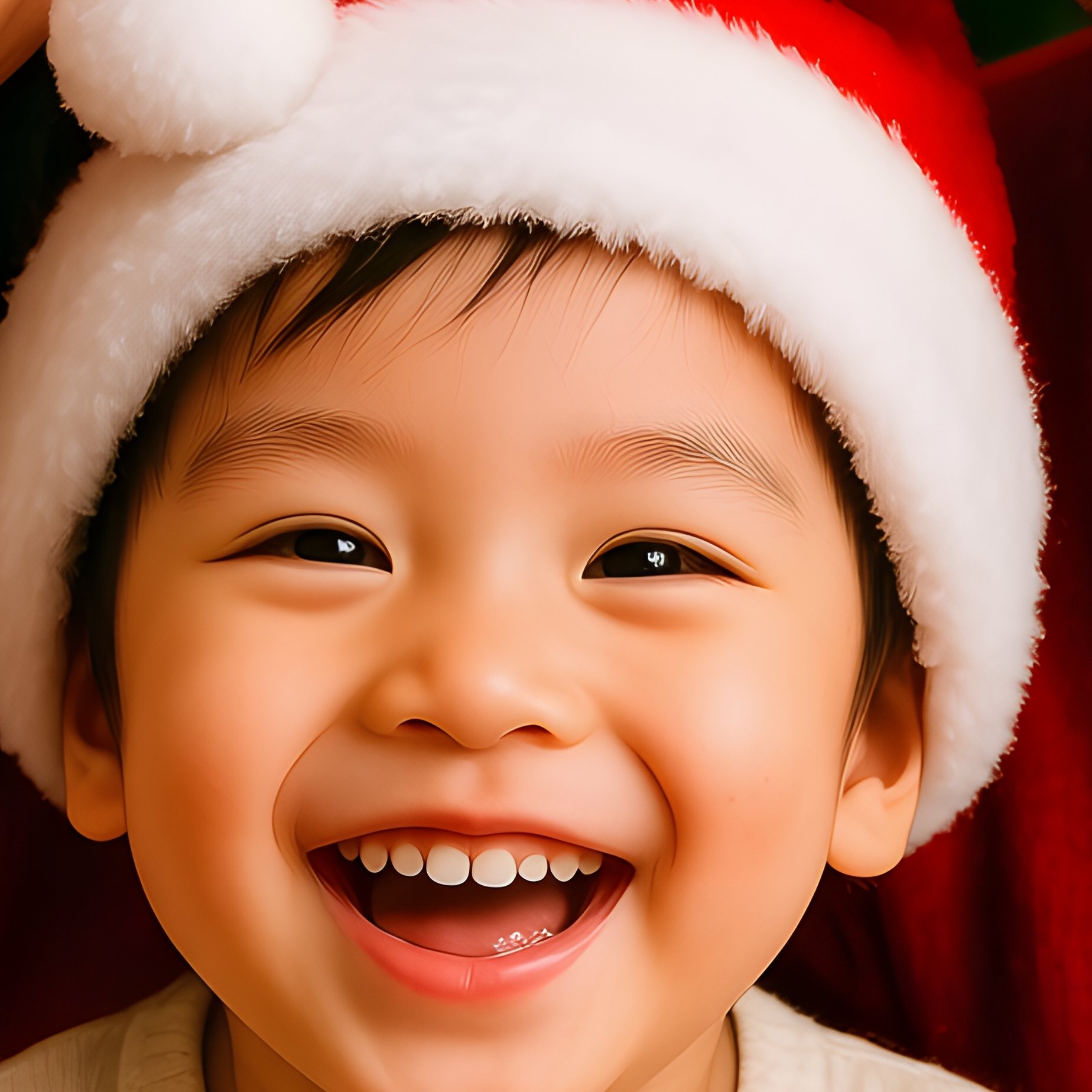 A Family Of Three Celebrating Christmas Christmas Family - Full Resolution Quality Preview