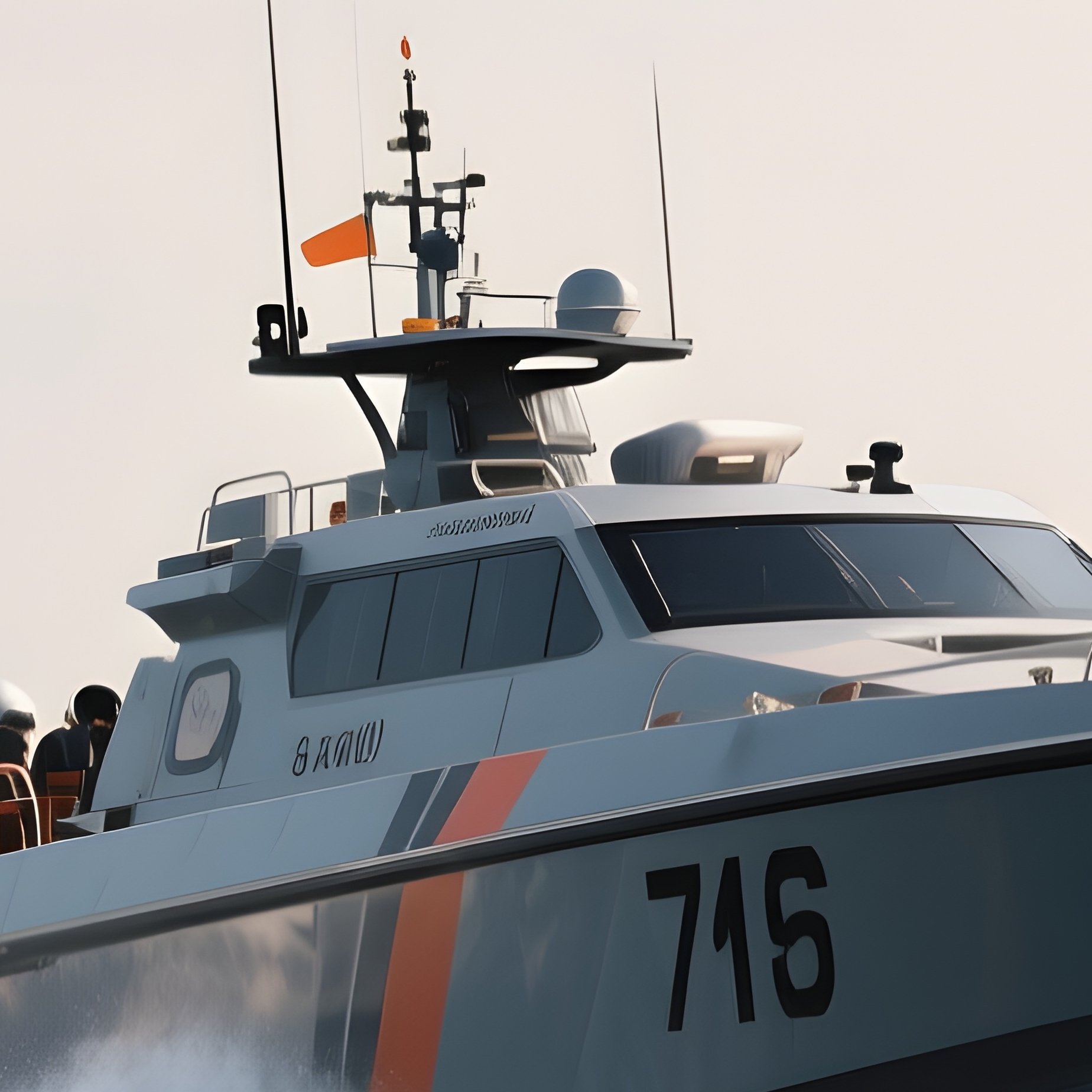 A Fast Patrol Craft Training Near Offshore Markers - Full Resolution Quality Preview