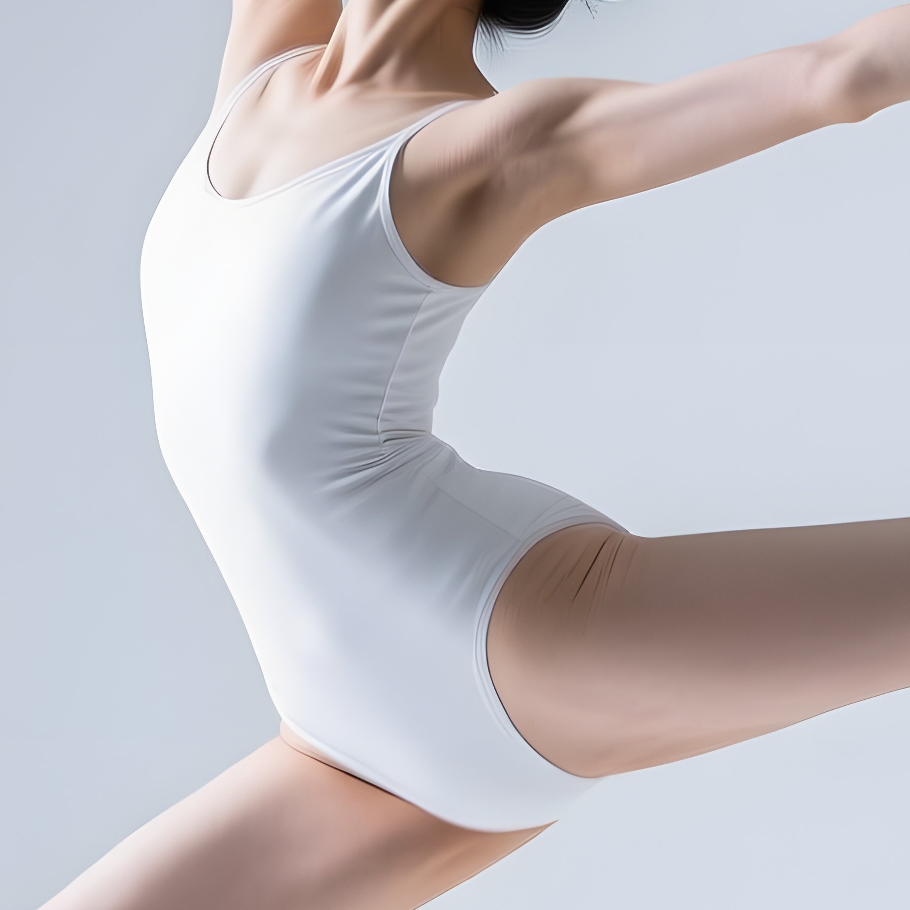 A Female Dancer In Mid Air Dance Grace - Full Resolution Quality Preview