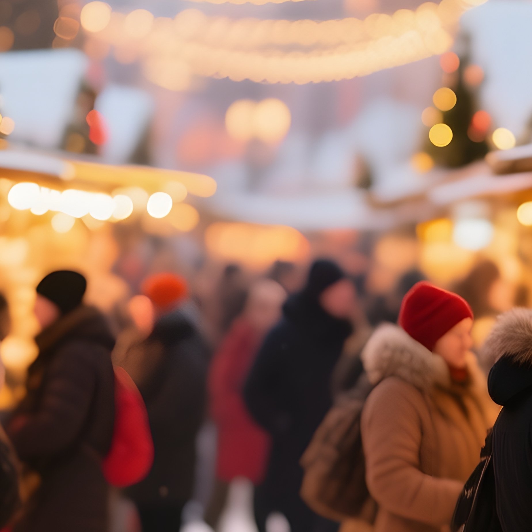 A Festive Christmas Market Scene Christmas Market Winter Scene - Full Resolution Quality Preview