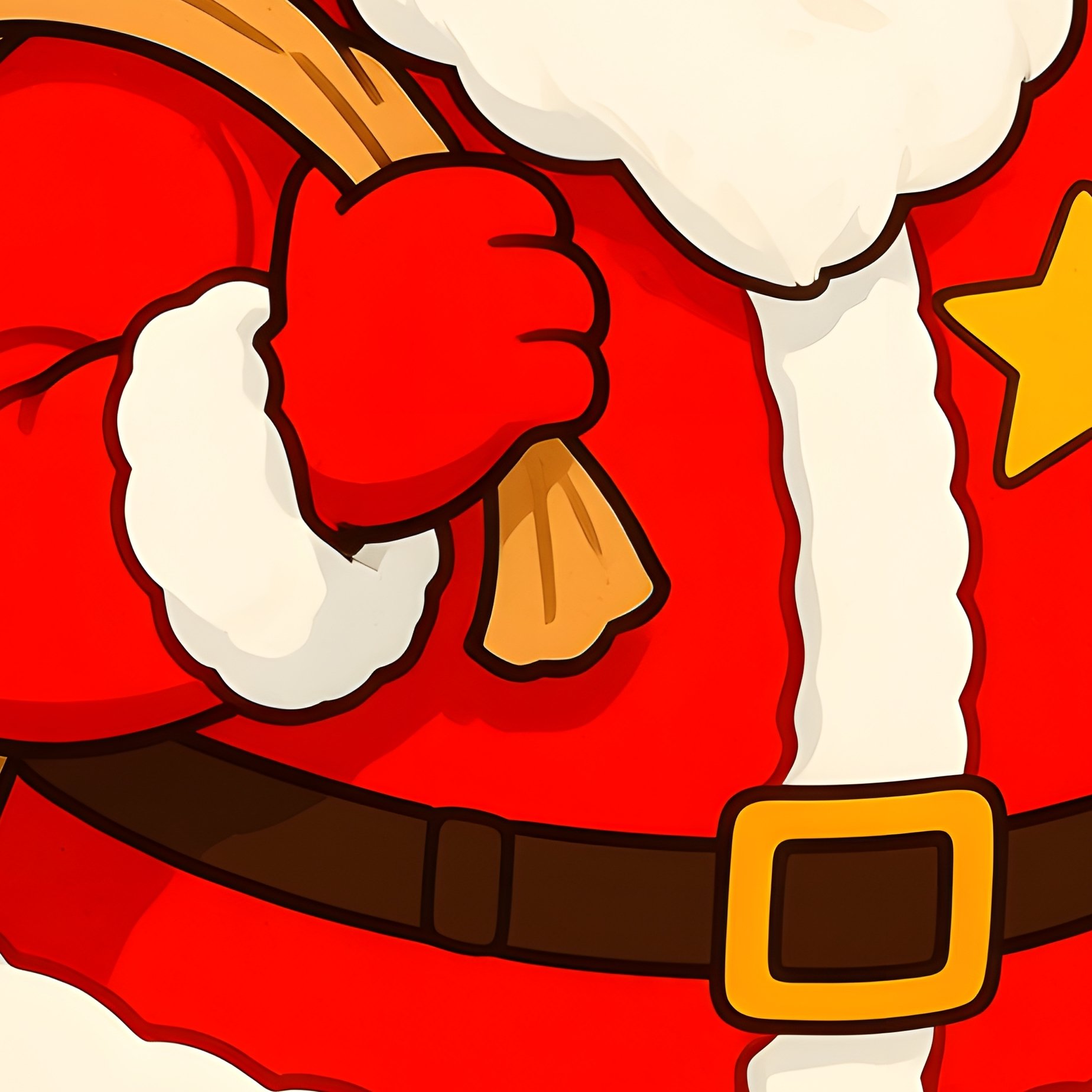 A Festive Scene Featuring A Character Dressed As Santa Claus - Full Resolution Quality Preview