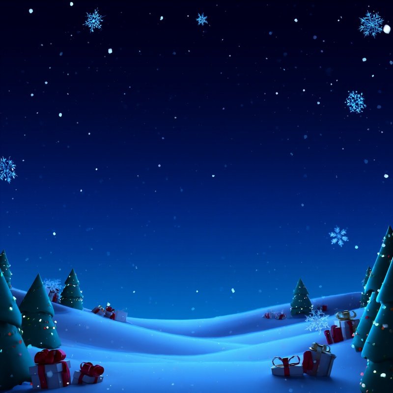 A Festive Winter Landscape Christmas Winter