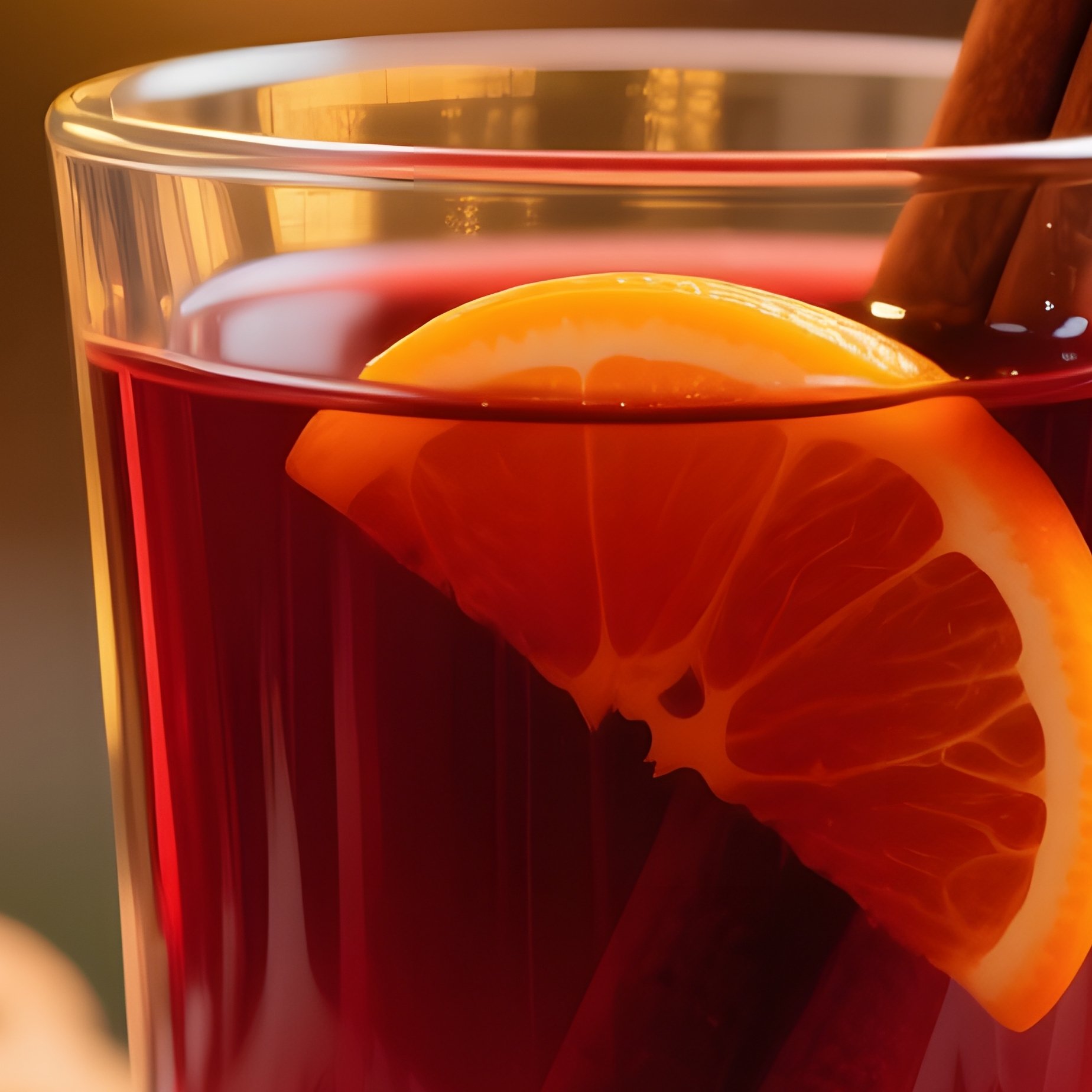 A Festive Winter Scene Featuring A Glass Of Mulled Wine Winter - Full Resolution Quality Preview