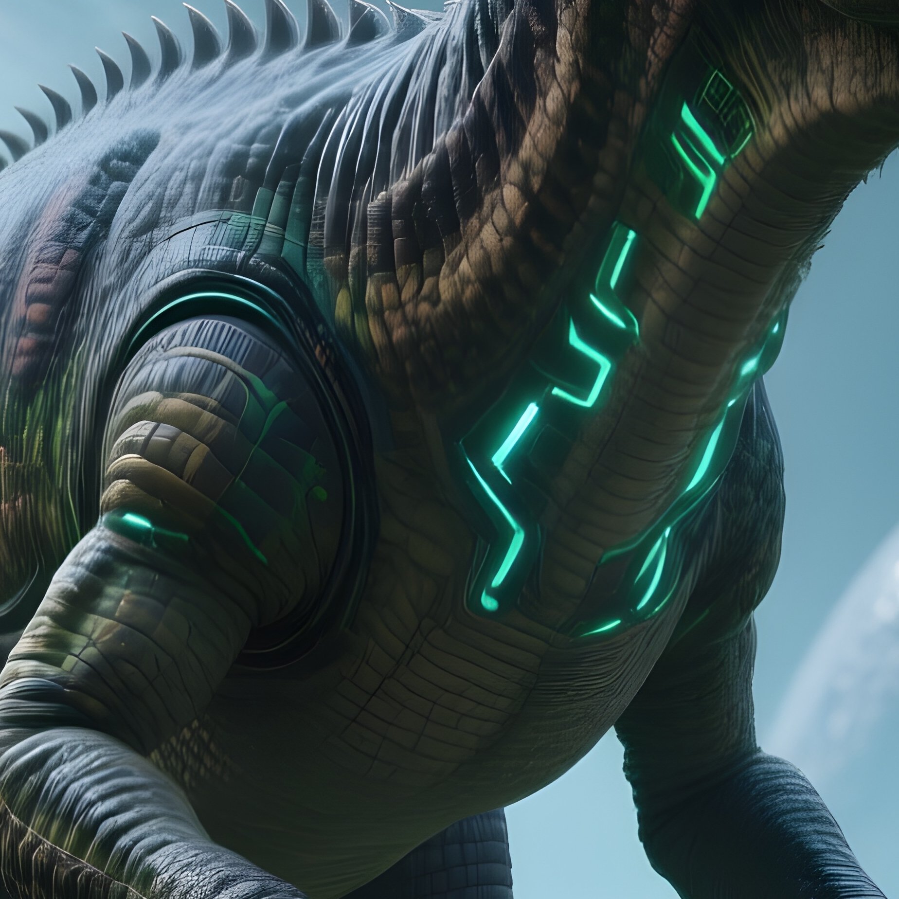 A Fictional Therizinosaurus Scene - Full Resolution Quality Preview