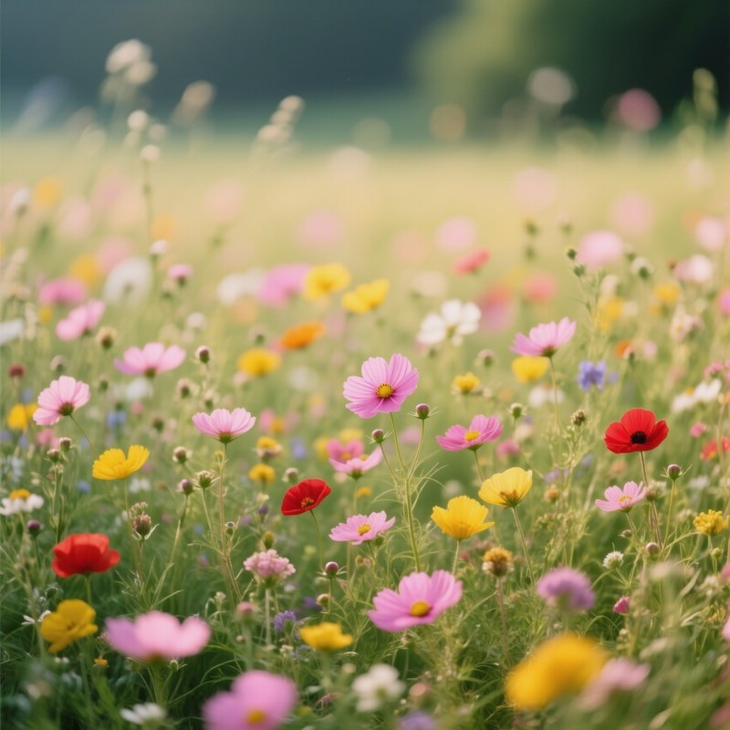 A Field Of Wildflowers Wildflowers Nature