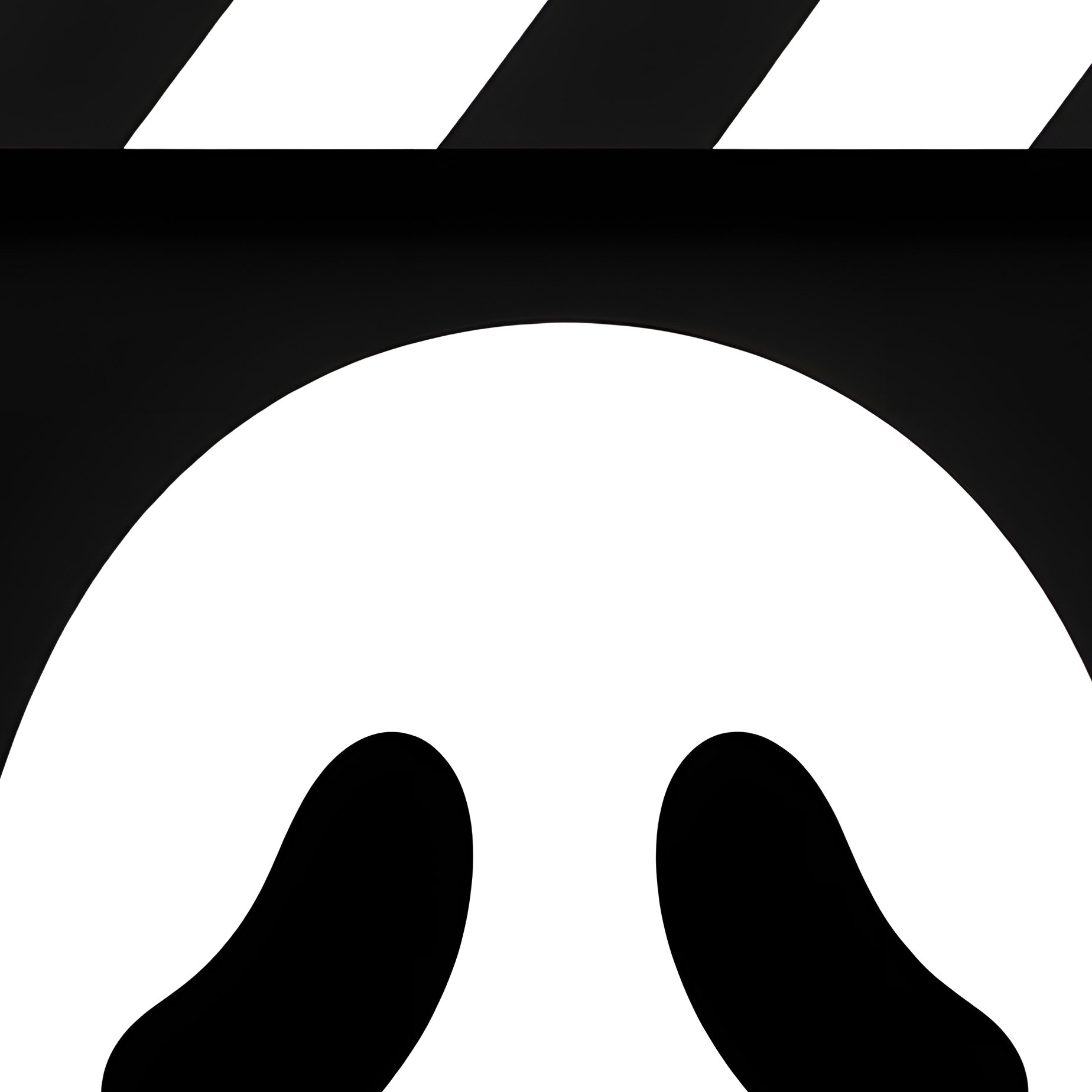 A Film Clapperboard With A Ghost Face Horror Film - Full Resolution Quality Preview