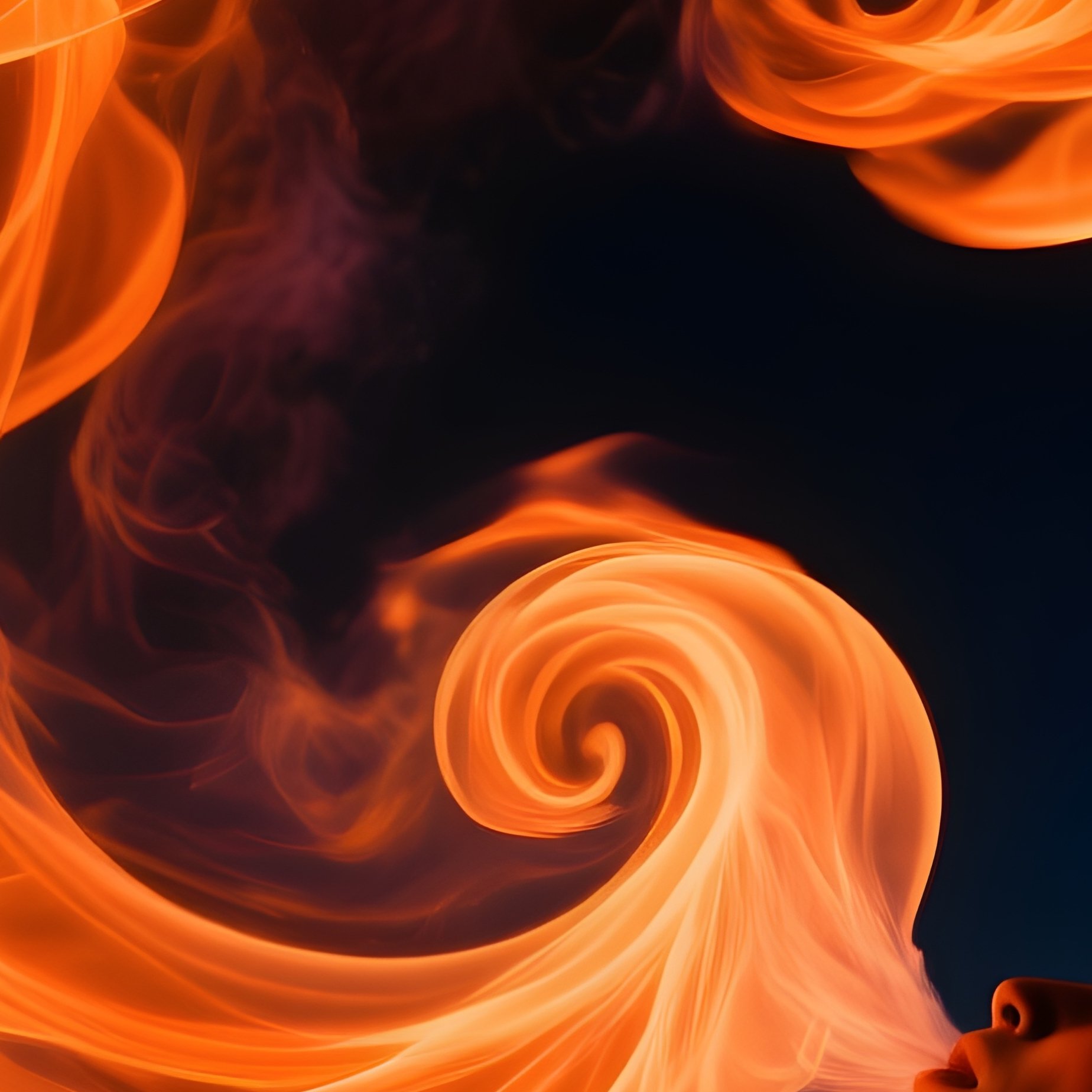 A Fire Performer Breathing Flame Still Life - Full Resolution Quality Preview
