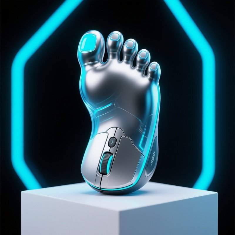A Foot Shaped Mouse As A Digital Artwork