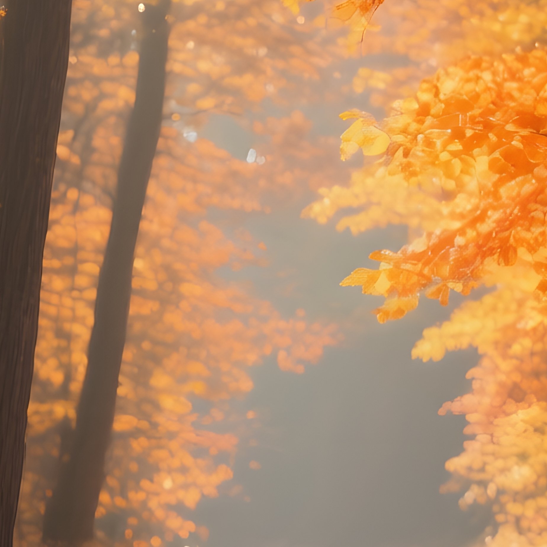 A Forest Path In Autumn Autumn Forest - Full Resolution Quality Preview