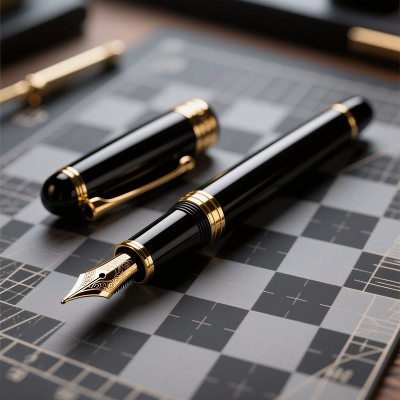 A Fountain Pen Fountain Pen Digital Rendering