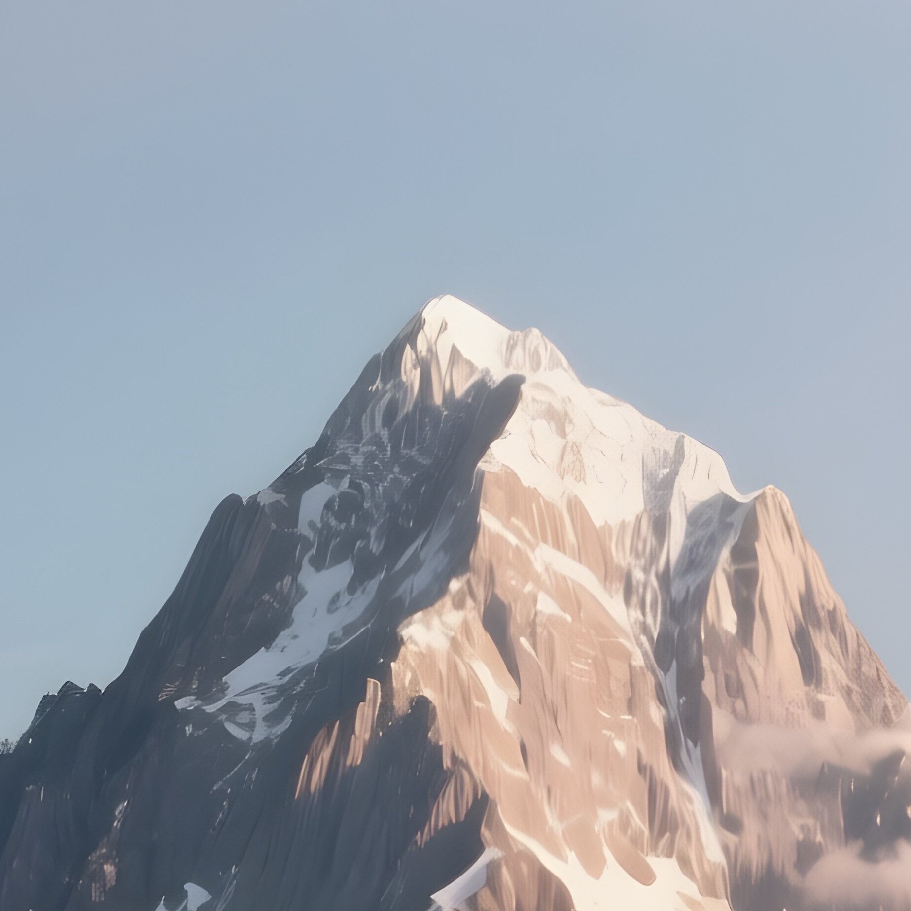 A Full Halo Rainbow Forming Around A Mountain Peak. - Full Resolution Quality Preview