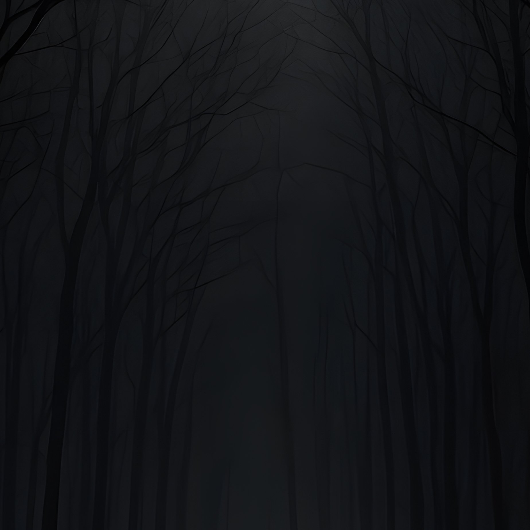 A Full Moon In A Forest At Night Night Forest - Full Resolution Quality Preview