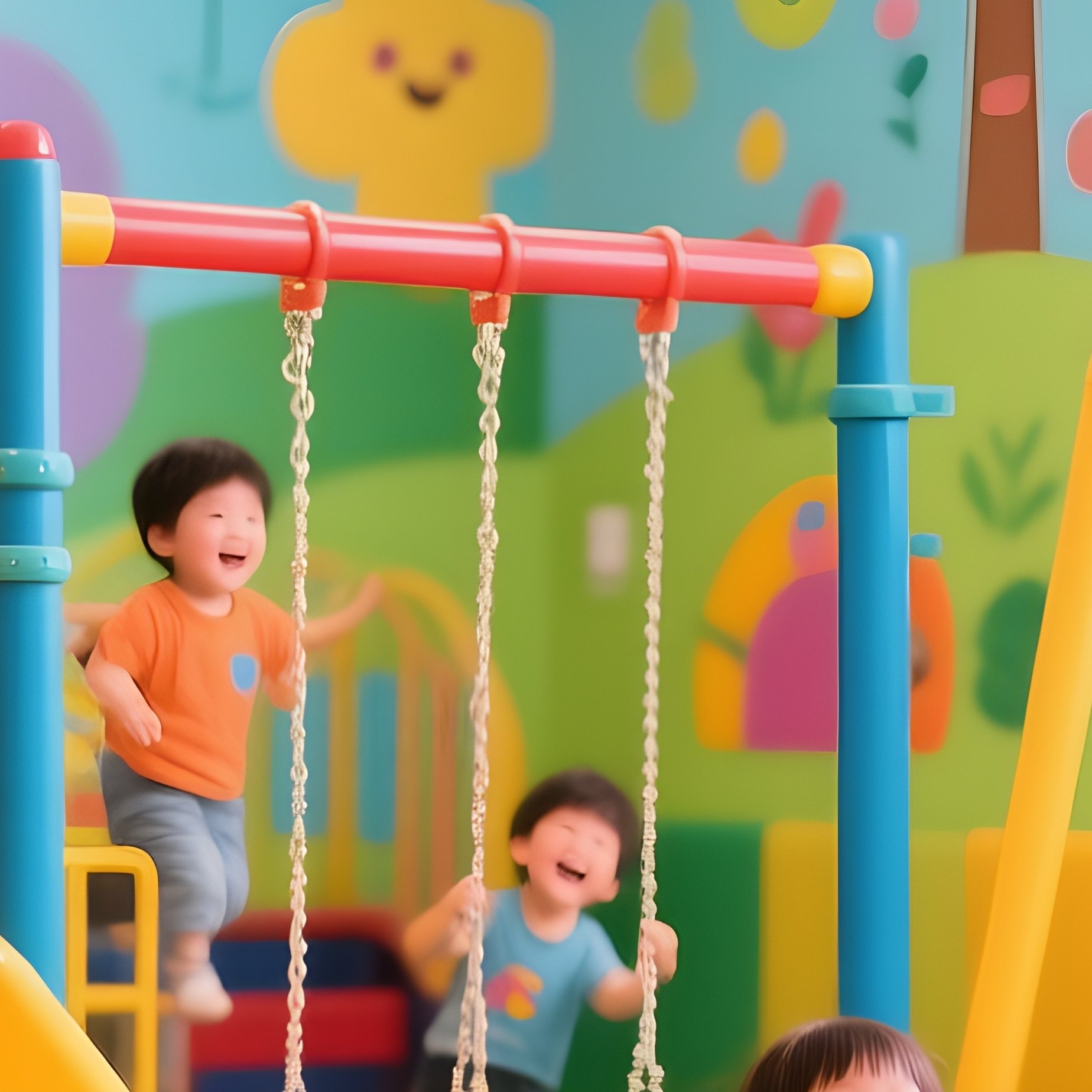 A Fun Indoor Playground Scene - Full Resolution Quality Preview
