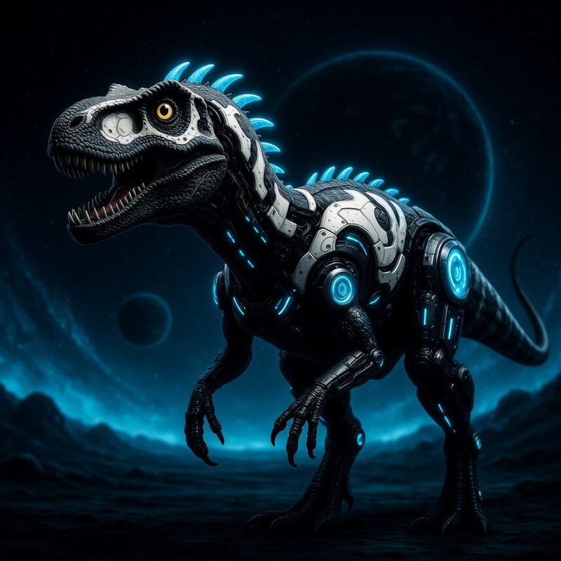 A Futuristic Achillobator Concept Art