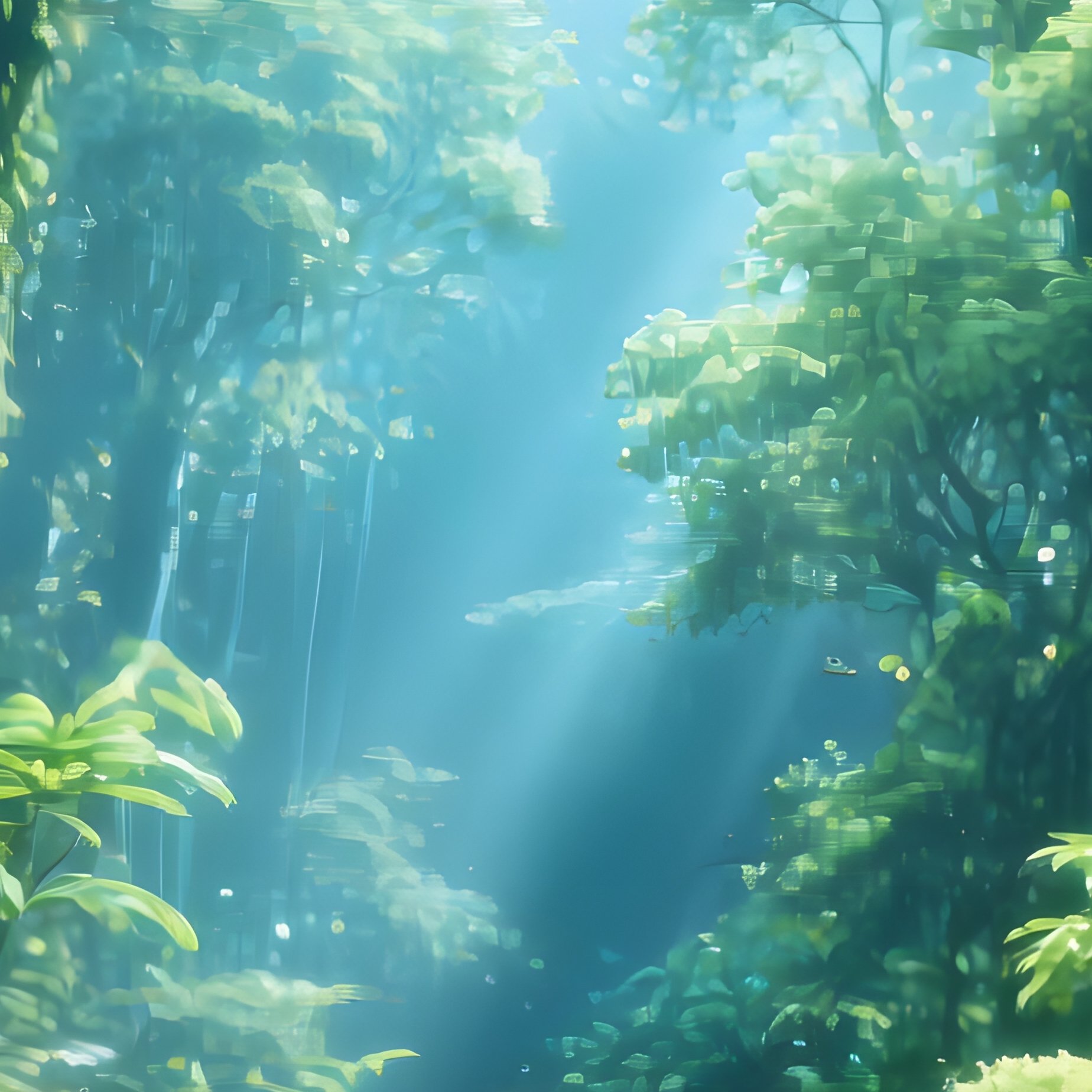 A Futuristic Circular Window Or Portal Futuristic Nature - Full Resolution Quality Preview