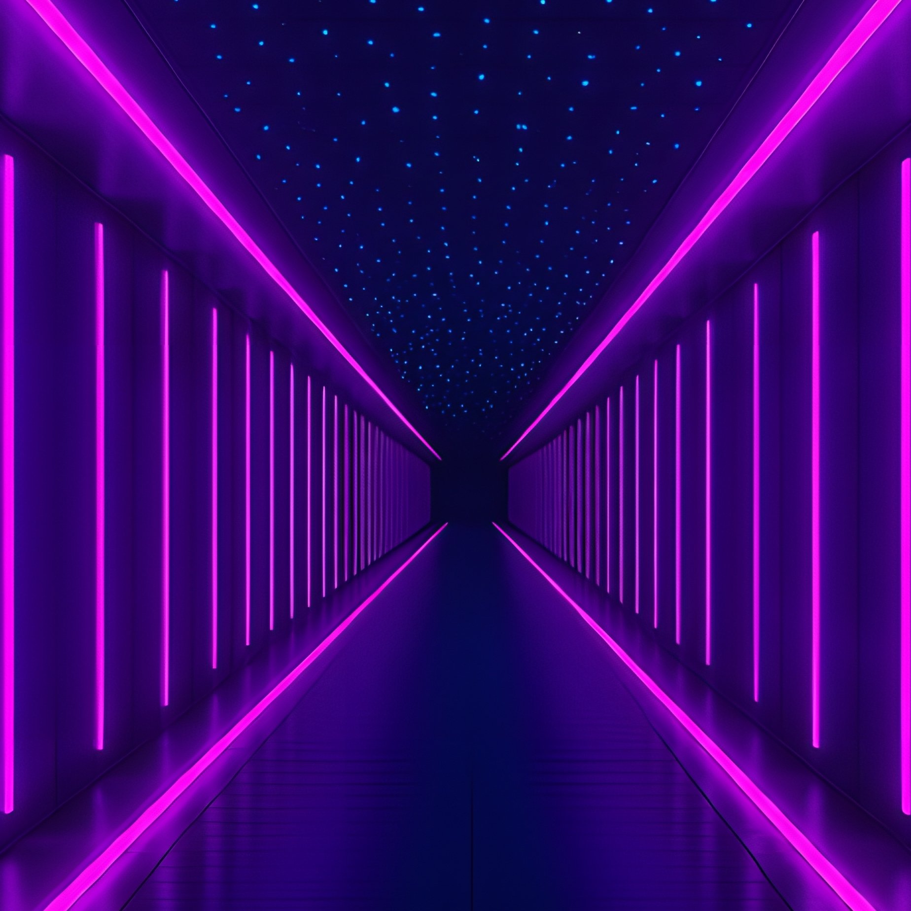 A Futuristic Corridor Or Tunnel Futuristic Corridor - Full Resolution Quality Preview