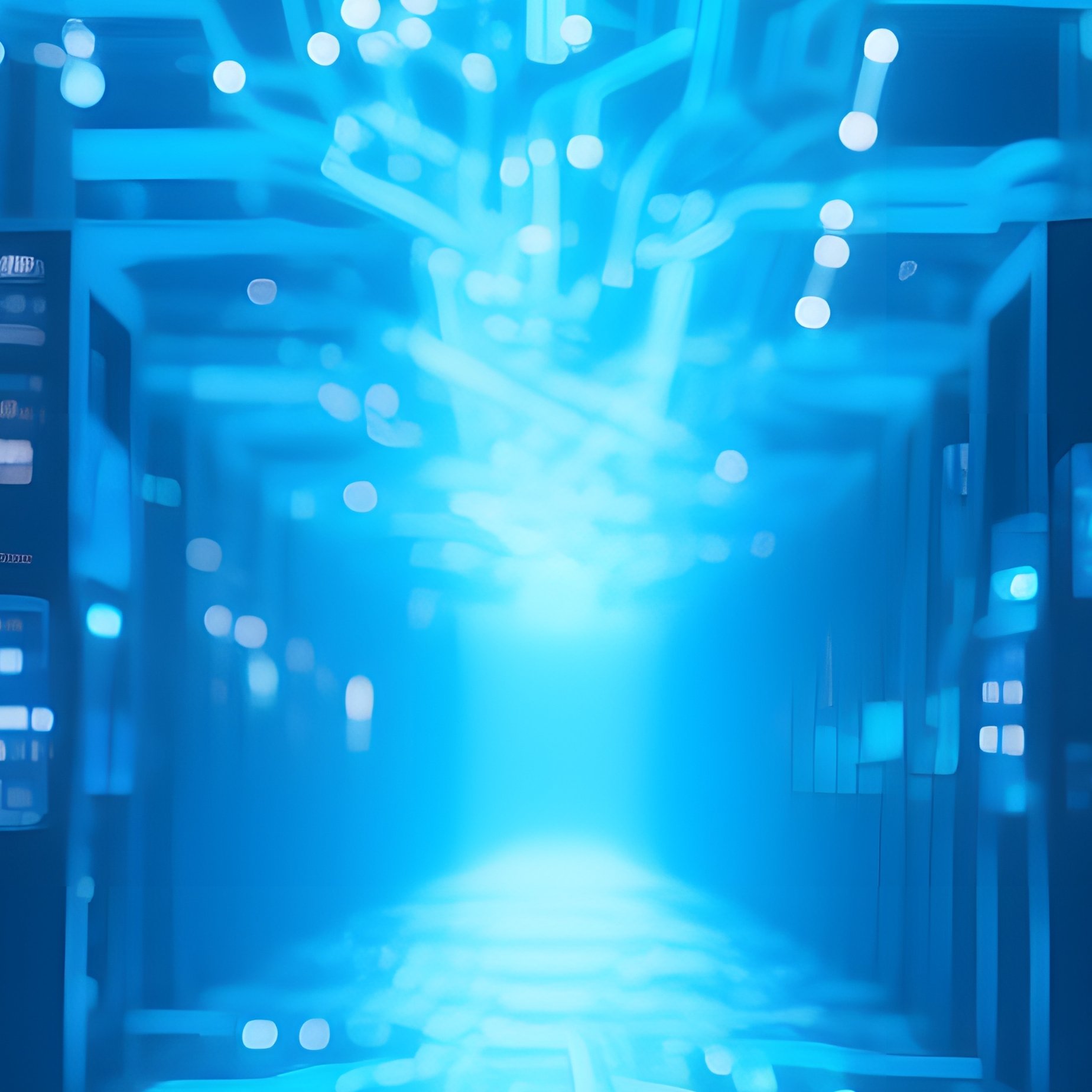 A Futuristic Digital Landscape Futuristic Digital Art - Full Resolution Quality Preview