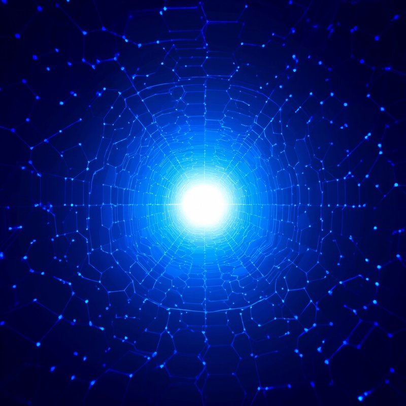 A Futuristic Digital Tunnel Futuristic Digital Art