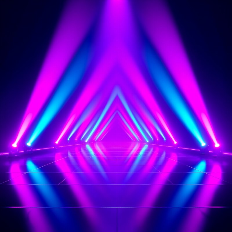 A Futuristic Stage Or Concert Venue Futuristic Stage