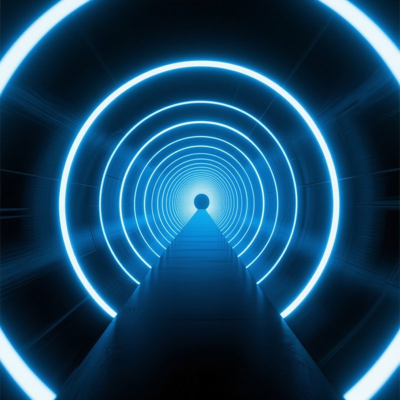 A Futuristic Tunnel Futuristic Tunnel