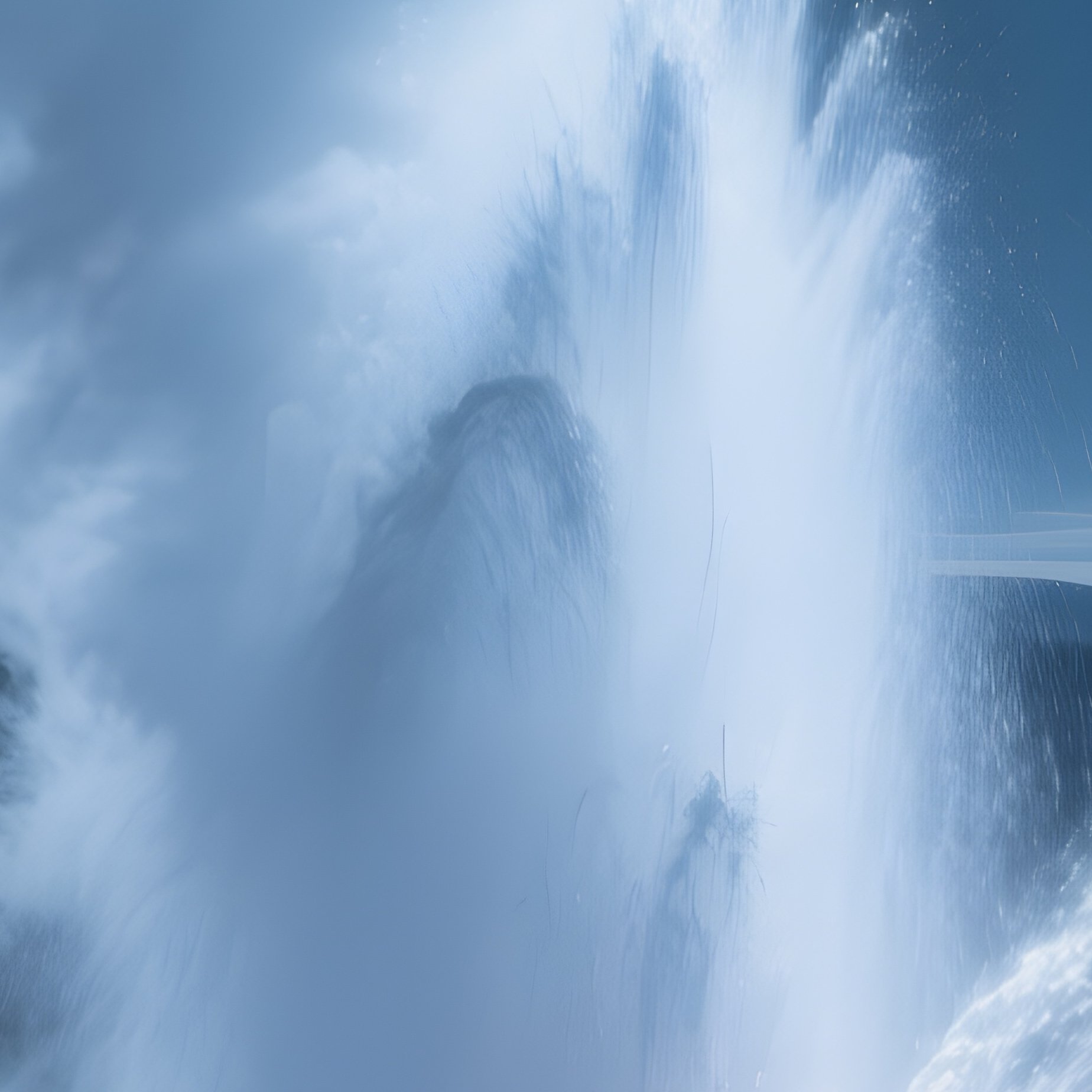A Geothermal Geyser Erupting Under Moonlight - Full Resolution Quality Preview