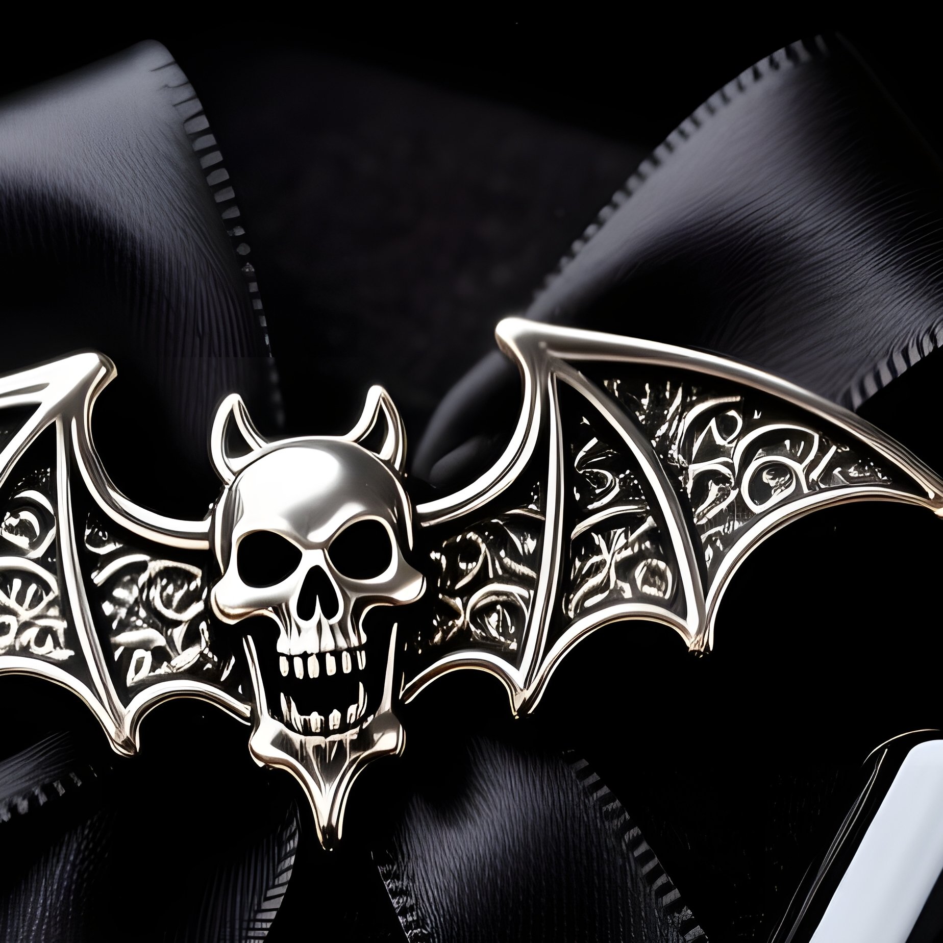 A Gift Box Containing A Bat Themed Accessory And Other Items - Full Resolution Quality Preview