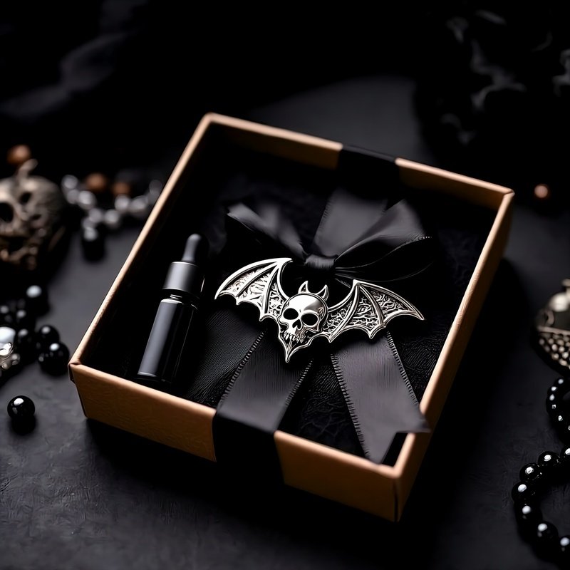 A Gift Box Containing A Bat Themed Accessory Gothic Bat