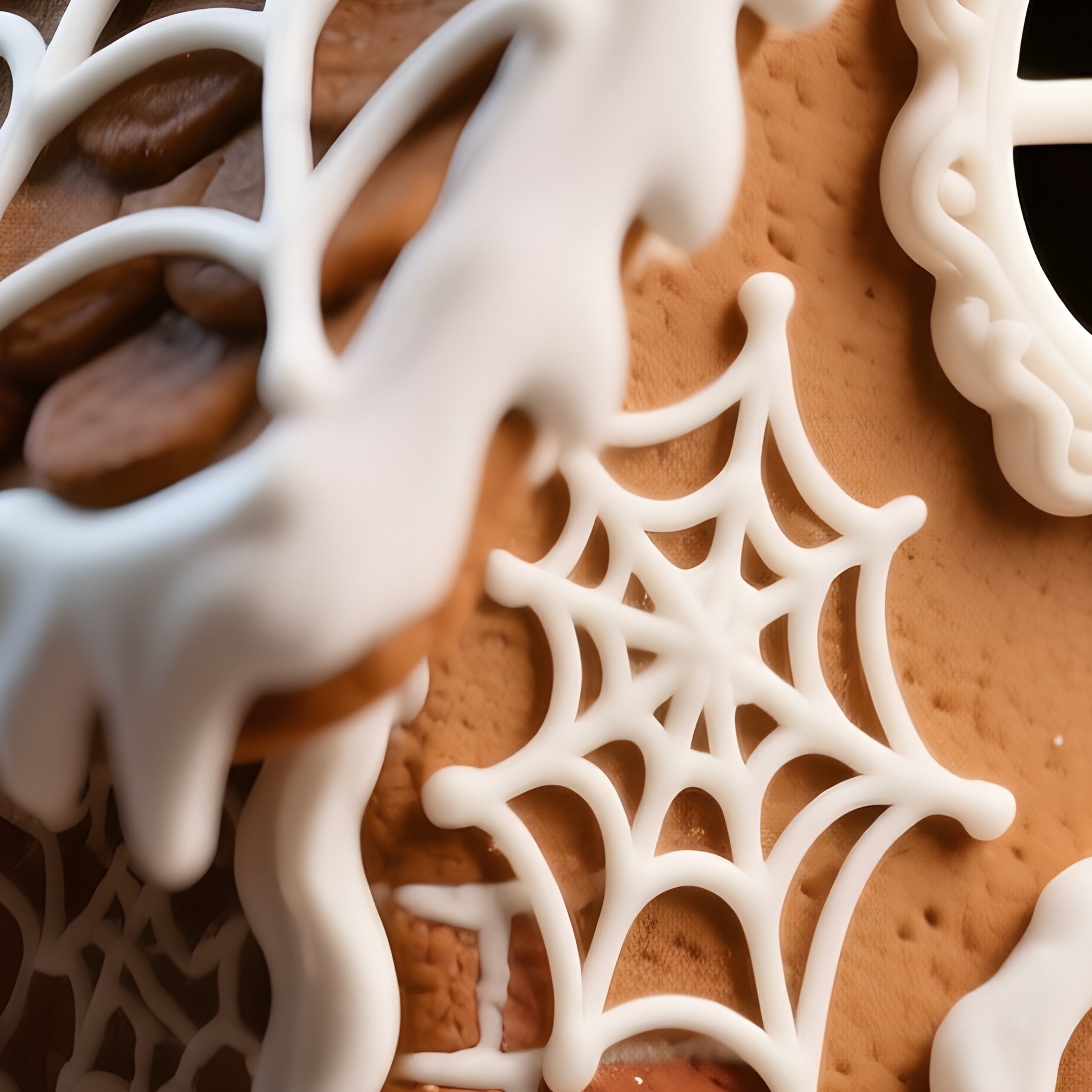 A Gingerbread House Decorated For Halloween Gingerbread Halloween - Full Resolution Quality Preview