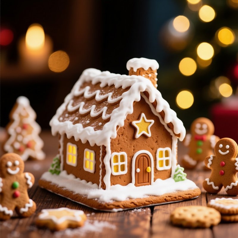 A Gingerbread House Gingerbread Holiday